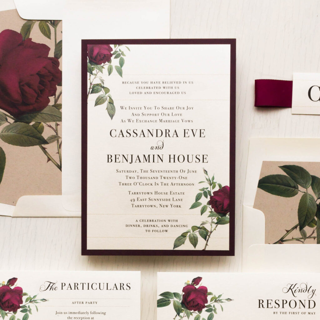 floral digital wedding cards